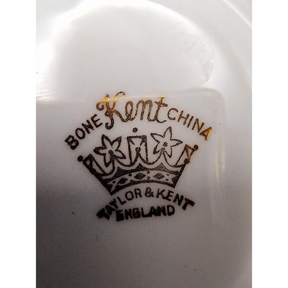 VTG Taylor & Kent Scottish Clan Cameron Lusterwear Tea Cup Saucer Bone China - Picture 15 of 16